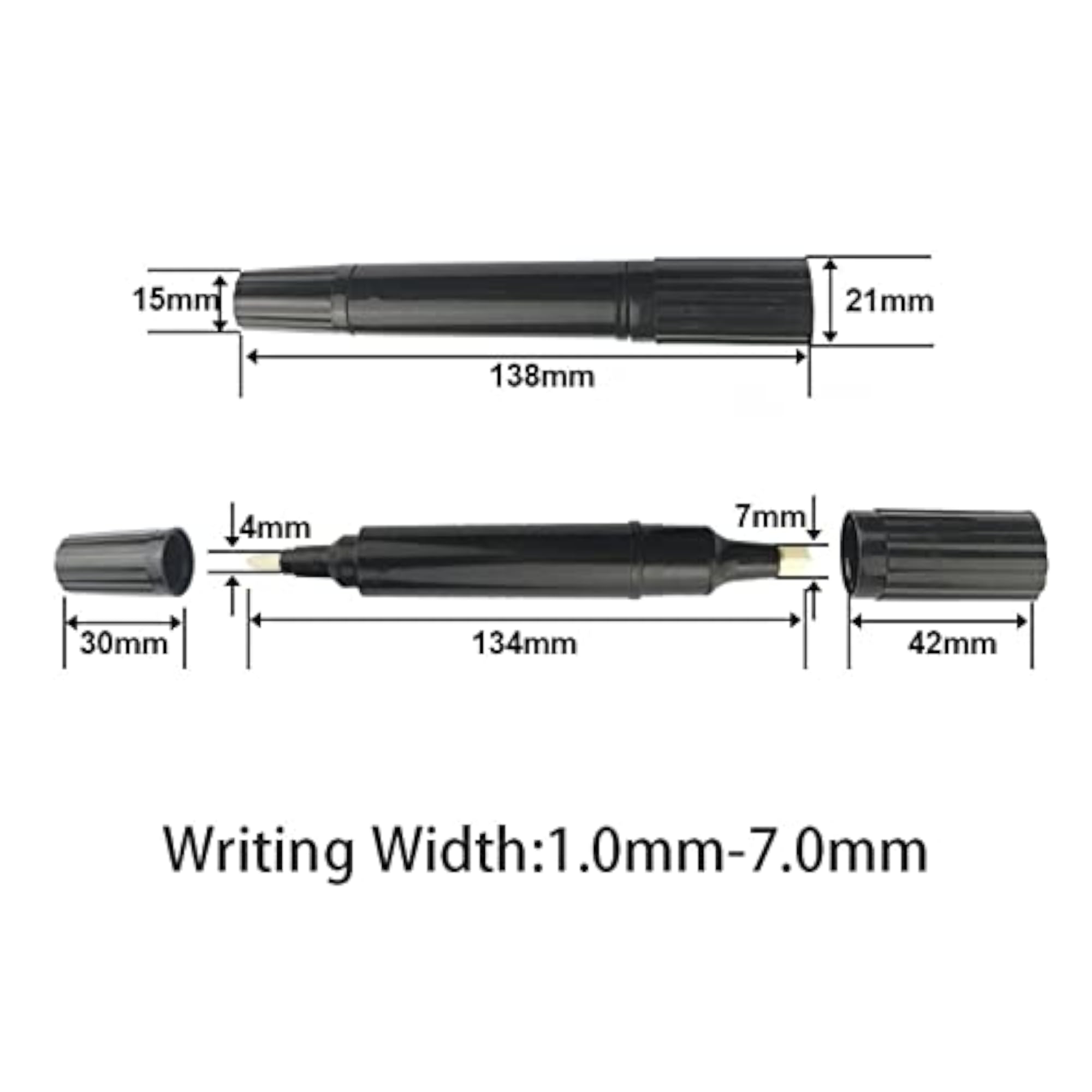 30X Refillable Double Head Fine Nib Whiteboard Pen